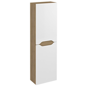 SAPHO Visoka Kopalniška Omarica WAVE 40x140x20, Bela/Dub Cuneo, Izbor Sodobne Elegance
