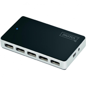 Digitus 10-portni USB 2.0 hub Digitus crni/srebrni