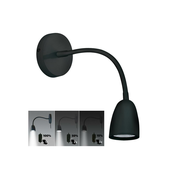 Brilagi - LED prigušiva zidna lampica LED/4W/230V crna
