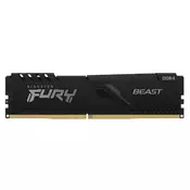 Kingston FURY Beast Black 128GB komplet (4x32GB) DDR4-3600 CL18 UDIMM memorija za igre