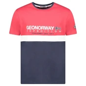 Geographical Norway Muška majica Jdouble db 254, Crveno-teget