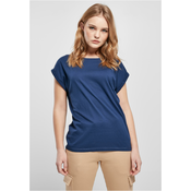 Womens T-shirt with extended shoulder spaceblue