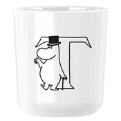 Plastični lonček MOOMIN ABC 200 ml, črka T, bela, RIG-TIG