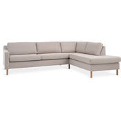 Sofa HELLERUP open-end right beige