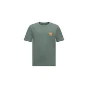 JACK & JONES Majica JWHBRANDY temno zelena/oranžna
