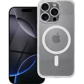 Ovitek Magsafe Clear, z zaščito za fotoaparat iPhone 15 Pro, s svetlečimi delci - prozoren