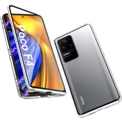 Srebrn MAGNETNI ovitek 360° (Xiaomi Poco F4)