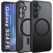 OVITEK MAGSAFE MAT ČRN ZA SAMSUNG S24 FE + 2x STEKLO