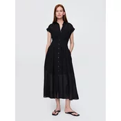 GAP Shirt Midi Dress - Womens