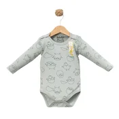 Bodi za bebe dugih rukava 537984, Sivi