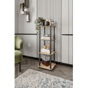 Hanah Home Polica za kucu Bookcase, 34x140x34 cm, Boje oraha