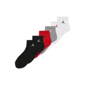 Jordan Nogavice EVERYDAY ESSENTIALS pegasto siva/rdeča/črna/bela