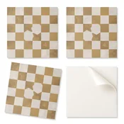shumee Dekorativne ploščice za hitro preobrazbo stene, abstraktni vzorec šahovnice, 20x20x20 cm