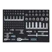 Komplet nasadnih ključev 1/2 + 1/4 94 kosov