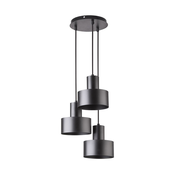 Luster na sajli RIF 3xE27/60W/230V crna