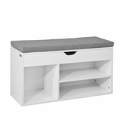 SoBuy SoBuy predsoba klop za čevlje s sedežem v beli barvi v stilu minimalizma, (20814921)