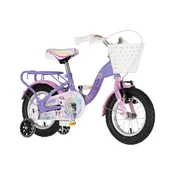 Bicikl Kids Visitor Unicorn 12 8 V-Brake Kontra 95-115cm (12) Ljubicasti