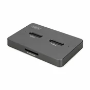 Digitus čitalec diskov USB 3.2 TipC za M.2 NVMe PCIe+SATA DA-71546-1