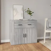 Komoda sivog hrasta sonome 80x33x70 cm od konstruiranog drva