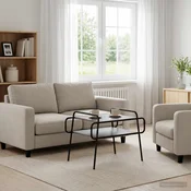 vidaXL Klubska miza Siva Sonoma 70 x 50 x 51 cm Inženirski les