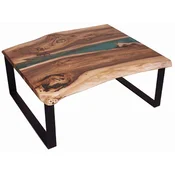 Casa Padrino luxury coffee table brown/natural/green/black 95 cm