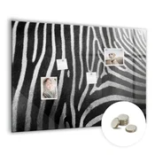 tulup.si Magnetna tabla za risanje Zebrast vzorec 100x70 cm