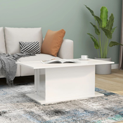 vidaXL Klubska mizica visok sijaj bela 102×55,5×40 cm iverna plošča