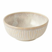 Jedilna posoda RIDGED ALABASTER 160 ml, smetana, keramika, MIJ