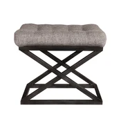 Atelier del Sofa Tabure 50x42x40cm, Crno-Sivo
