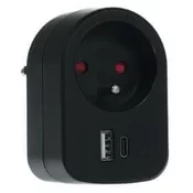 RPC 70 BK Načelo. z 2xUSB, 5V/2100mA RETLUX