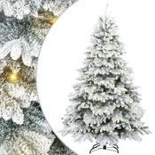 Vidaxl Umestno božično drevo med 300 LED Bela 180 cm PE in PVC