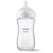 Avent Natural Glass Baby Bottle Response 1 month and + 240ml