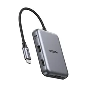 UGREEN UGREEN HUB USB-C 7V1 HDMI USB-A SD TF ZA RAČUNALNIK IN PRENOSNIK 4K, (5000261421)