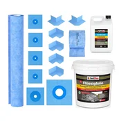 Dichtset 610B Tekoča folija 25 kg Podloga 5 m Isogrund 5 l 25 m Trak 4 x Vogal 4 x Manšeta