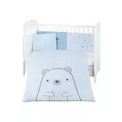 Posteljina sa ogradicom Bear with Me blue KKB60115