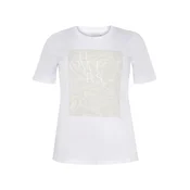 KAFFE CURVE Majica Rie ecru/bela