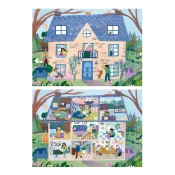 Puzzle Dom Inside&Outside House Educa 2x100 dielov od 6 rokov EDU19957
