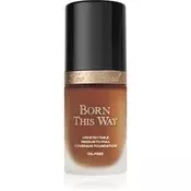 Too Faced Born This Way Flawless Coverage Natural Finish Foundation prekrivni tekoči puder za naraven videz odtenek Spiced Rum 30 ml