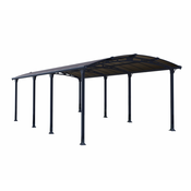 Aluminijasti nadstrešek za avto Arcadia 8500 Antracit 858 x 359 x 242 cm
