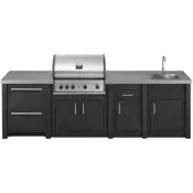 Grandpro Letna kuhinja 295 ALU Series - Graphite + Pro Elite [SGPE3SFDD1]
