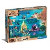 Clementoni Igracka Puzzle 1000 kom., Disney maps little mermaid