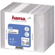 Hama Hama škatle za CD-je CD-Slim-Box, 20 kosov, prosojne