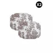 Aberto Design Set podmetaca za rucavanje BST066, 2 komada, Braon