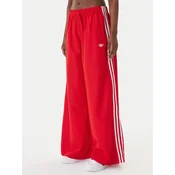 adidas Spodnji del trenirke Firebird Adilenium KD6299 Rdeča Regular Fit