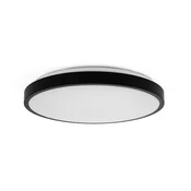 shumee V-TAC 18W LED stropna svetilka okrogla 25cm nadgradna IP44 črna VT-8618B 3000K 1830lm