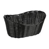 Oval bread basket, plastic, 28 x 21 cm, Black - Kesper
