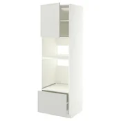 METOD / MAXIMERA Visoki element za ugradne uredaje, bela/Aspudden svetlosiva, 60x60x200 cm