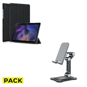 PACK OVITEK TECH-PROTECT SMARTCASE GALAXY TAB A8 10.5 X200/X205 BLACK + TECH-PROTECT Z4 UNIVERSAL STAND HOLDER SMARTPHONE & TABLET GREY