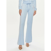 Juicy Couture Spodnji del trenirke Heritage Dog JCBBJ223814 Svetlo modra Slim Fit