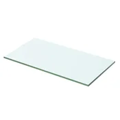 Vidaxl Polica Prosojno Steklo 50x20 cm